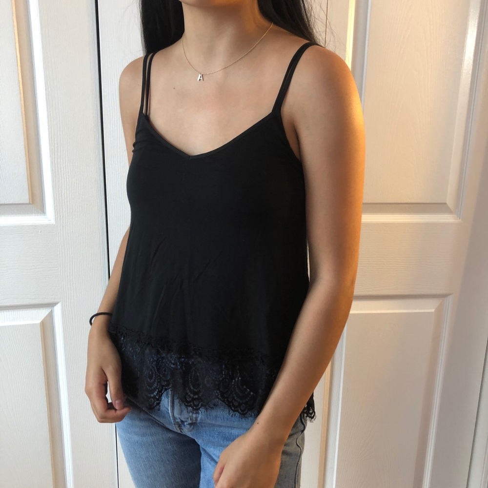 black tank w lace